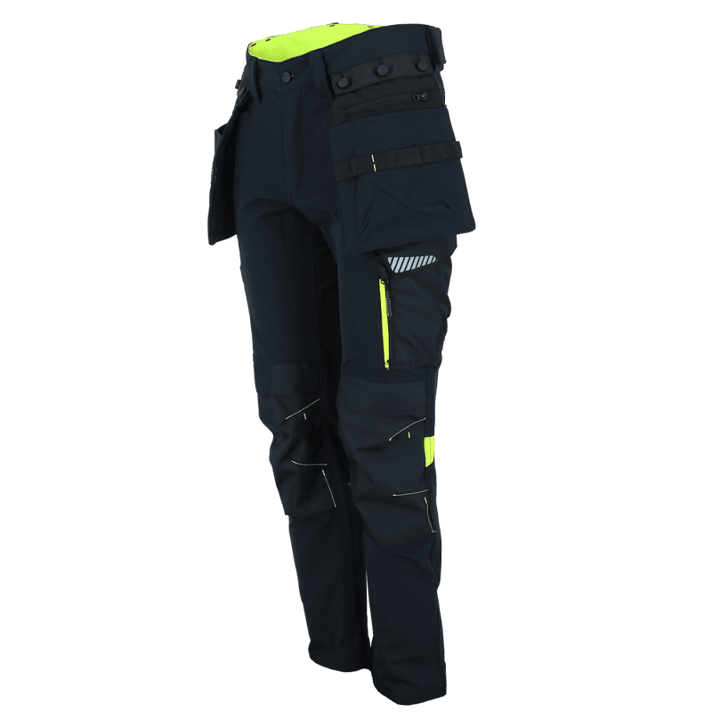 Bismuth Stretch Pant w/button,Black Beauty